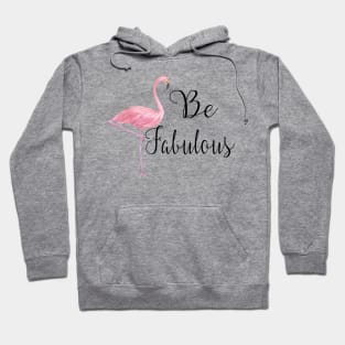 Be Fabulous Pink Flamingo Hoodie